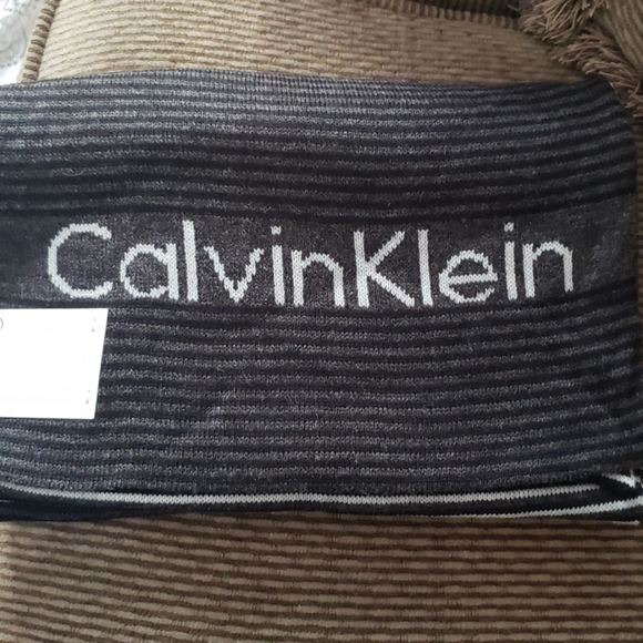 Calvin Klein Other - calvin klein striped scarf black & white